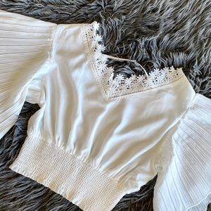 White Cropped Top XS/S